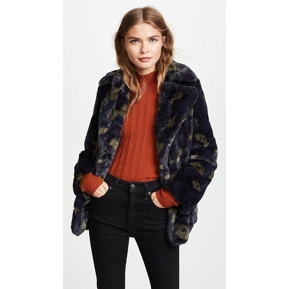 Zadig & Voltaire Miles Leo Faux Fur Coat Small - Picture 2 of 14